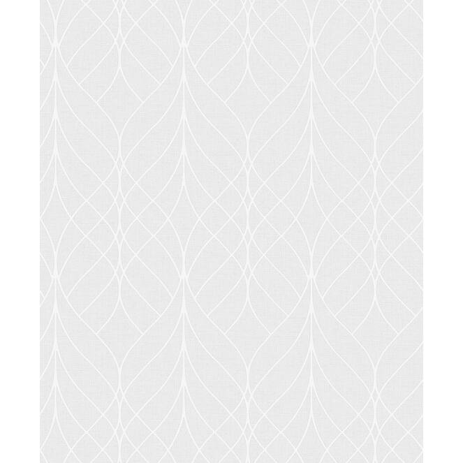 Advantage Hartley Light Grey Geo Wallpaper - Grey