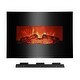 preview thumbnail 2 of 6, 26'' Wall Mounted Electric Fireplace 750W/1400W Firebox Modern Adjustable Space Heater
