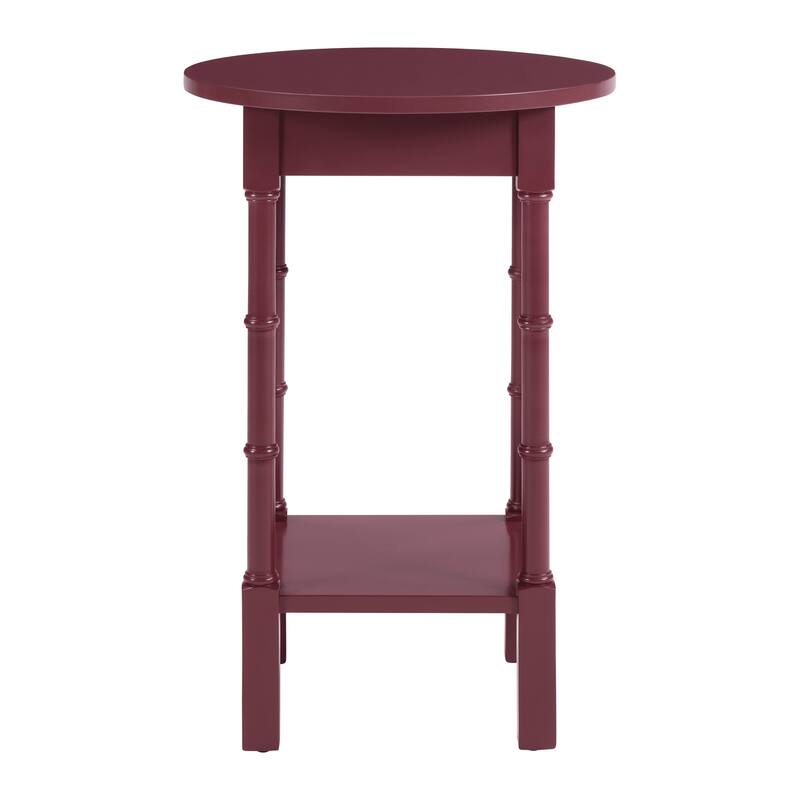 Golden Side Round Table Straight Legs