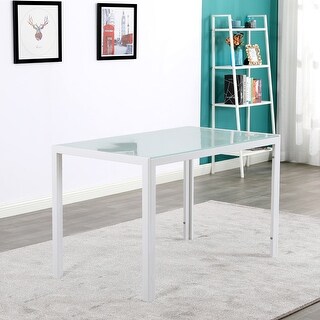 Modern Rectangle White Dining Table - Bed Bath & Beyond - 32653963
