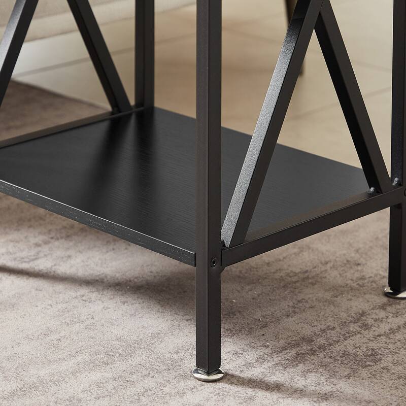 VECELO Modern Nightstands Set of 2 with 1- Drawer End Table Side Table