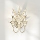 preview thumbnail 6 of 8, Golden Lighting Lillianne 2-light Wall Sconce in Antique Ivory
