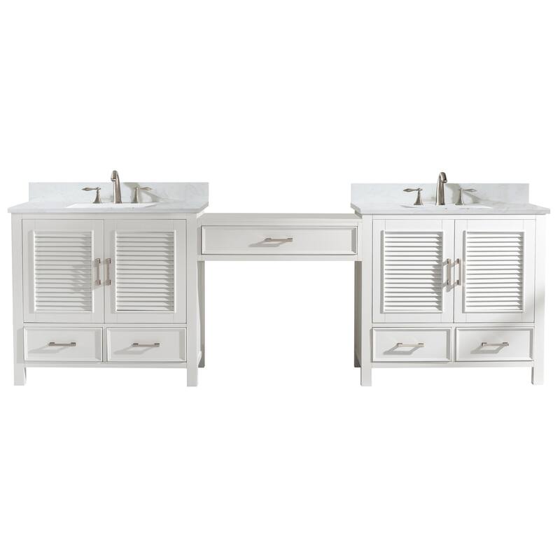 Estate 102" Double Sink Bathroom Vanity Modular Set