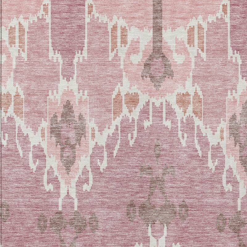HomeRoots Ikat Transitional Rectangle Outdoor Rug