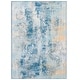 preview thumbnail 5 of 12, SAFAVIEH Sequoia Machine Washable Slip Resistant Murvet Rug 4'4" x 6'4" - Ivory Blue/Gold - Rectangle