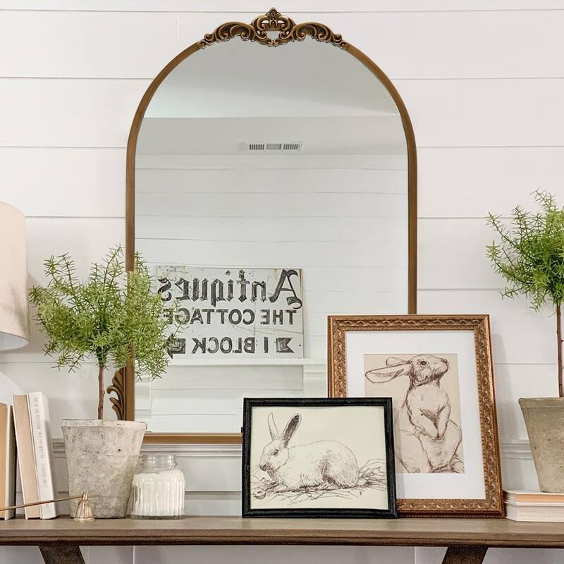 Traditional Arched Mirror Baroque Style Mirror