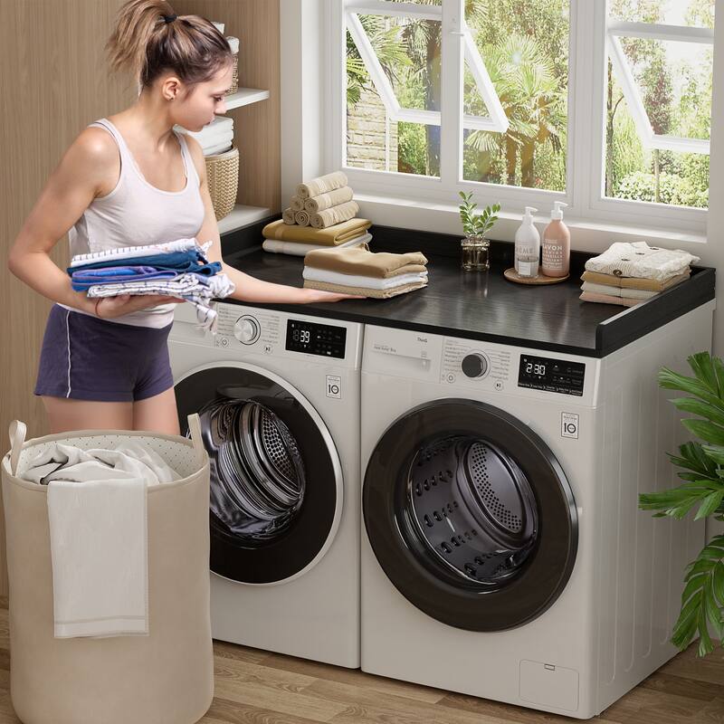 Laundry Countertop for Washer and Dryer, Over Washer Dryer Topper for Storage and Organization