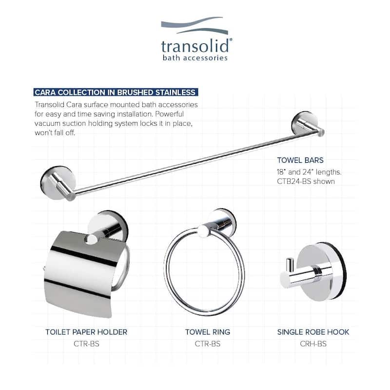 Transolid CTB18 Cara 17-5/8" Towel Bar