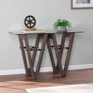 SEI Furniture Garanger Reclaimed Wood Console Table