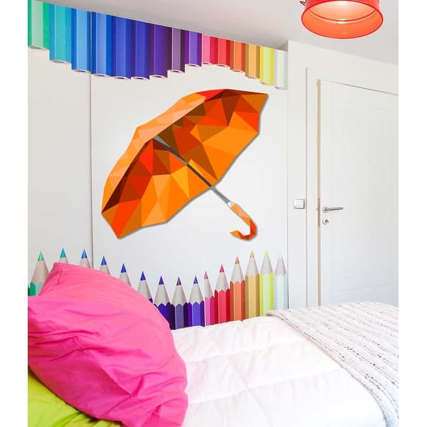 Umbrella Polygonal Wall Decal Overstock 32178371