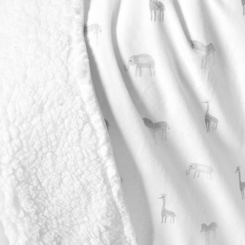 Lush Decor Baby Jungle Adventure Sherpa Blanket - 40"x30"