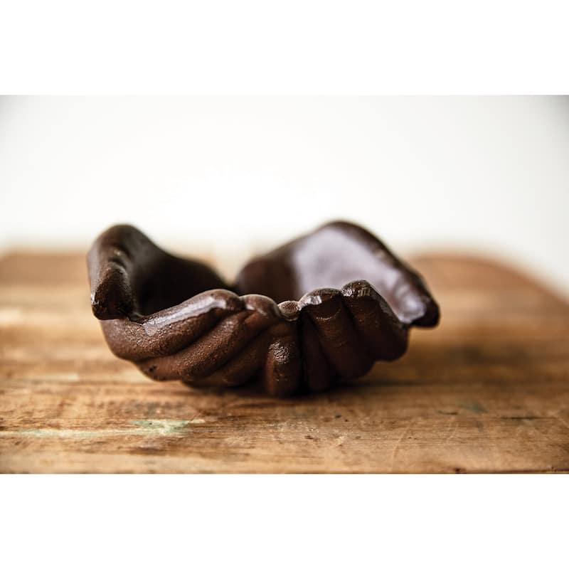 Cast Iron Hands Dish with Rust Finish