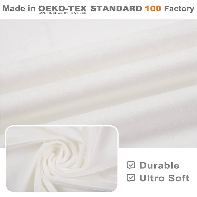 DriftAway Velvet Room Darkening Rod Pocket Tie Up Valance
