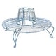 preview thumbnail 8 of 23, SAFAVIEH Outdoor Ally Victorian Iron Round Tree Bench - 60.3" x 60.3" x 33.8"