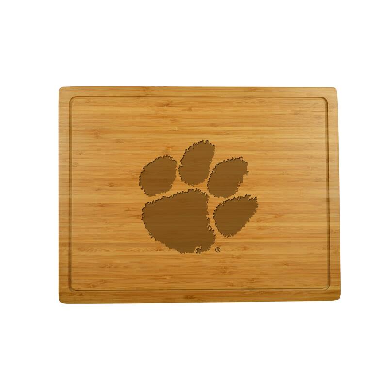 NCAA Clemson Tigers Bamboo Cheese & Charcuterie Board