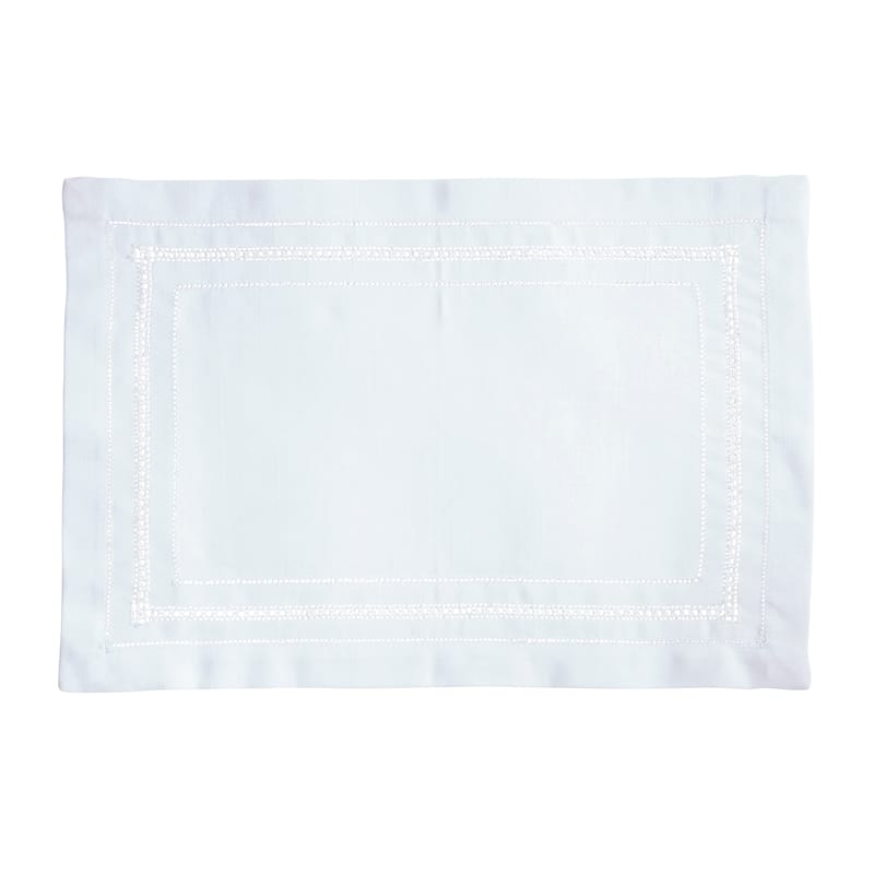 Traditional Hemstitch Placemat (Set of 12) - 14"x20"