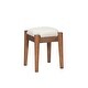 preview thumbnail 6 of 15, 39" Wood Bohemian Vanity Set with USB Ports, 4 Drawers and Rattan Accents and Cushioned Stool
