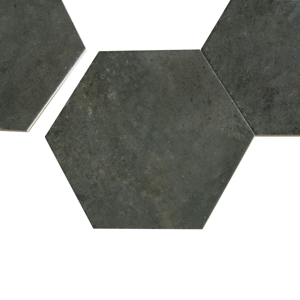 Apollo tile 9" x 11" Zenith Matte Charcoal Gray Porcelain Tile (8.07 sq ft/case) - 16 Pack