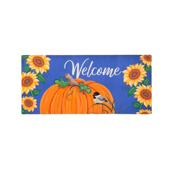 Evergreen 0.25 In Happy St. Patrick's Day Floral Hat Sassafras Switch Mat Saint Patrick Door Mat , Spring Decor Sassafras Switch Mat (1PC