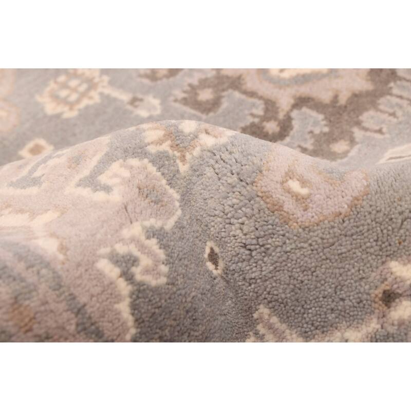 ECARPETGALLERY Hand-knotted Royal Oushak Grey Wool Rug - 5'0 x 8'1