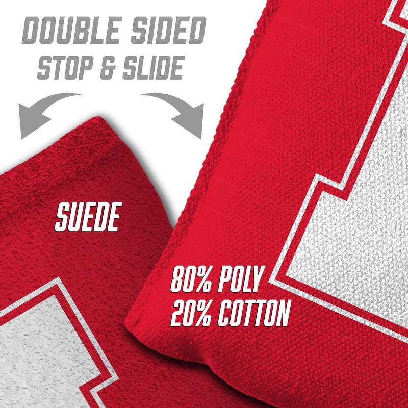 Nebraska Cornhuskers NCAA Dual Sided Pro Stop & Slide Cornhole Bags