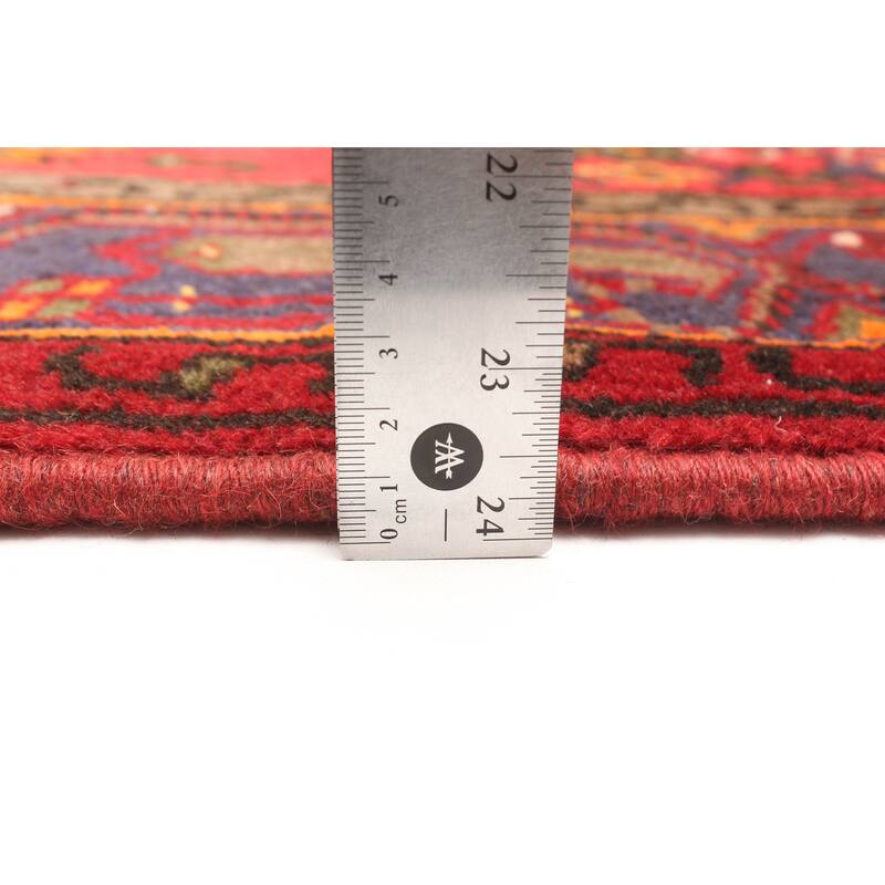 ECARPETGALLERY Hand-knotted Andelz Red Wool Rug - 4'4 x 6'7