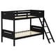 preview thumbnail 19 of 34, Luxury Twin-over-Twin Bunk Bed with Angled Ladder, White