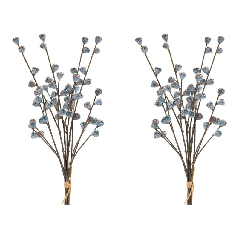 Winter Berry Pod Bundle (Set of 2) - Blue