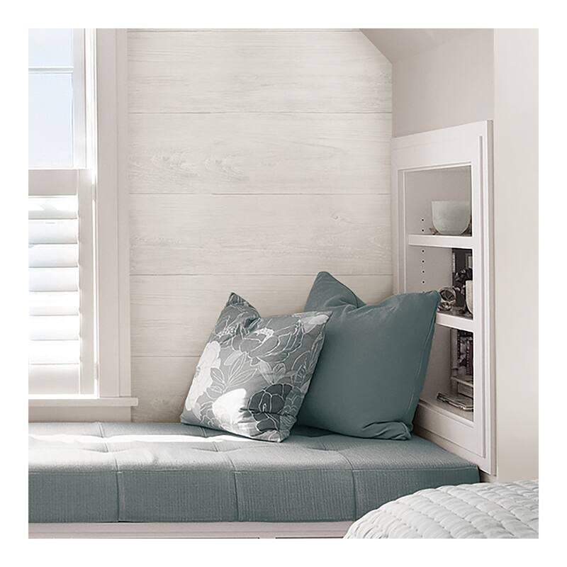 NuWallpaper Reclaimed Shiplap Peel & Stick Wallpaper - 216in x 20.5in x 0.025in