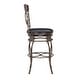 preview thumbnail 4 of 10, Onyx Big & Tall Metal Scroll Swivel Barstool