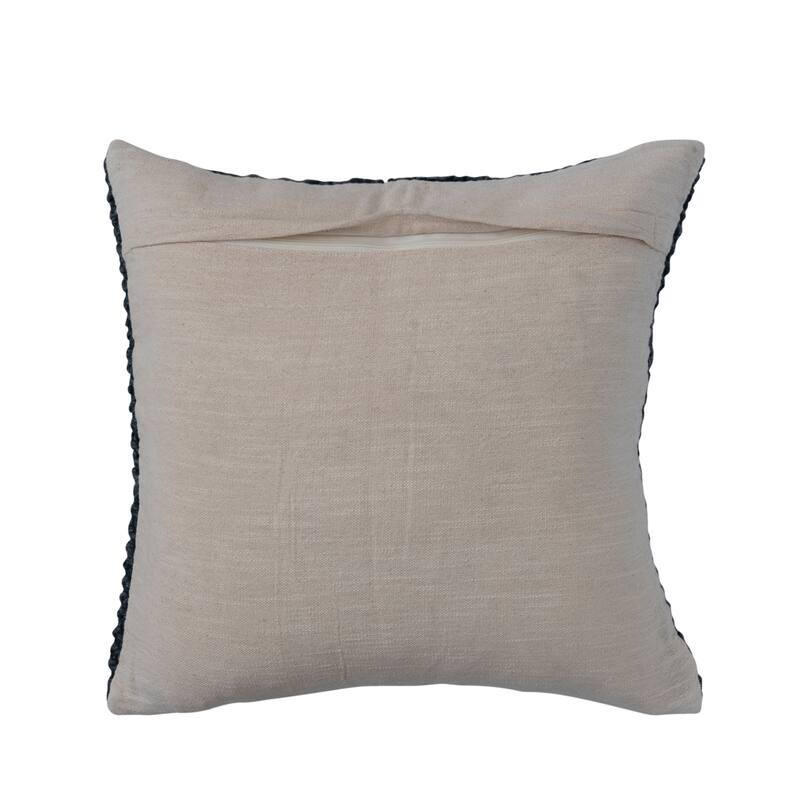Knitted Punch Hook Throw Pillow
