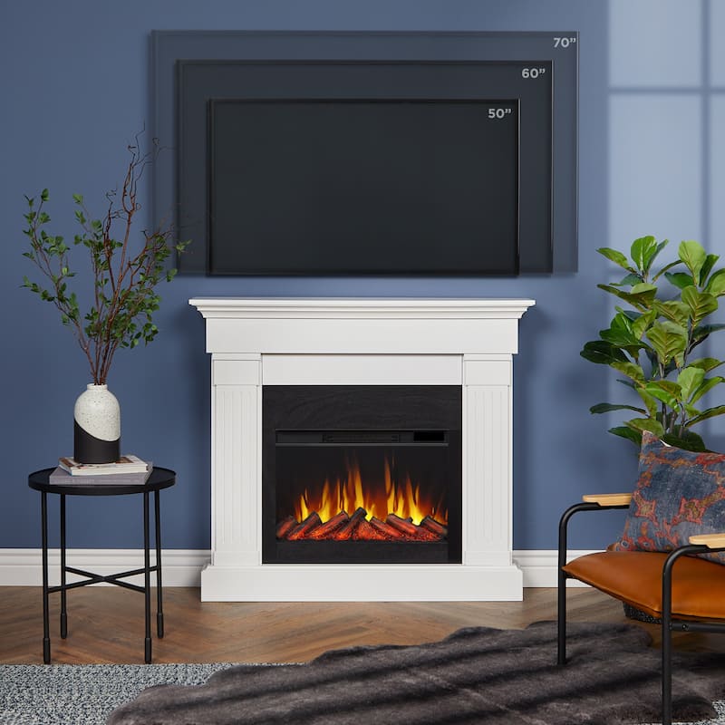 Crawford 48" Slim Electric Fireplace by Real Flame