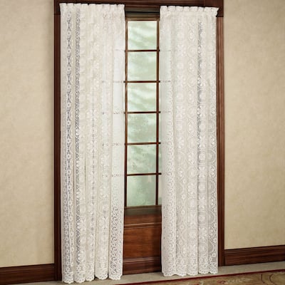 Sweet Home Collection Lace Jacquard Window Curtain Single Panel