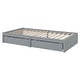 preview thumbnail 109 of 118, Wood Cribs Convertible Toddler Bed with Fence Guardrails and 2 Drawers Split into Independent Floor Bed and Daybed Slat Support