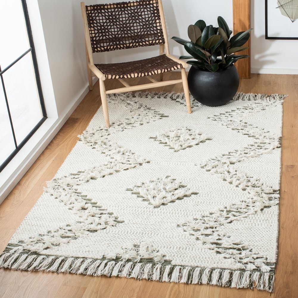 SAFAVIEH Flatweave Vermont Gulja Boho Wool Rug