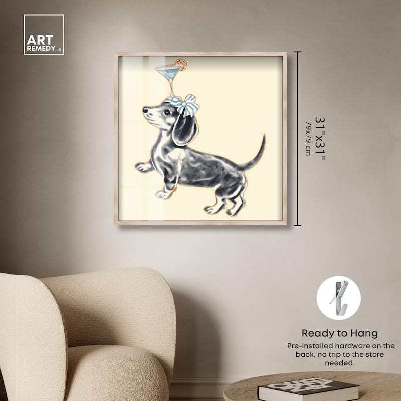 Martini Pup I Shadowbox by Art Remedy