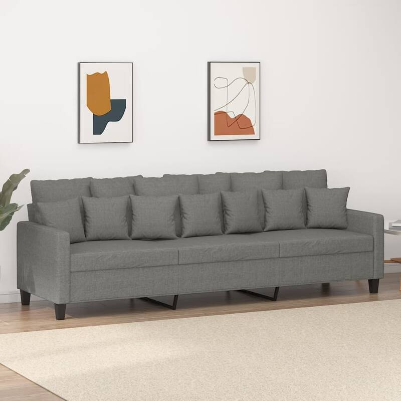 vidaXL Sofa Chair Living Room Accent Upholstered Chair with Armrest Fabric
