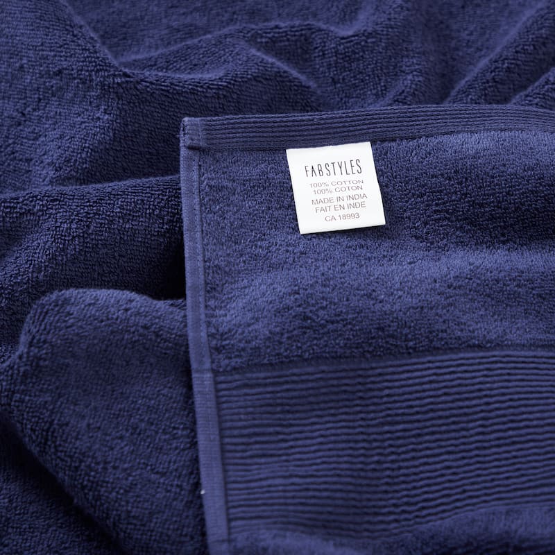 Fabstyles Luxury Hand Towels 16 x 28 Inches Set of 6 - 16x28