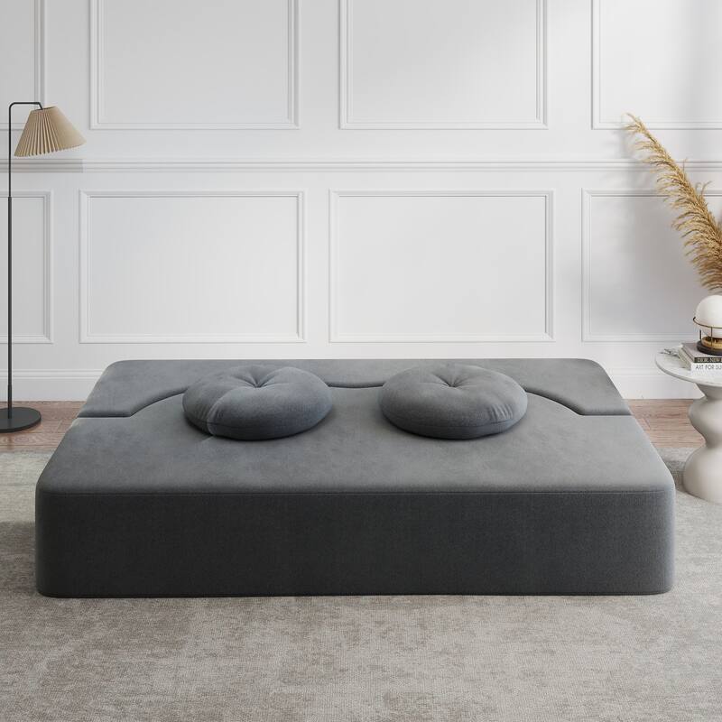 Folding Sofa Bed with Pillow, Twin Sleeper Sofa Couch, Loveseat Couch, Floor Folding Mattress, Convertible Lounge Chair