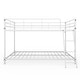 preview thumbnail 29 of 32, Twin Round Pipe Bunk Low Bed Guardrail Angled Ladder Iron Bed USA