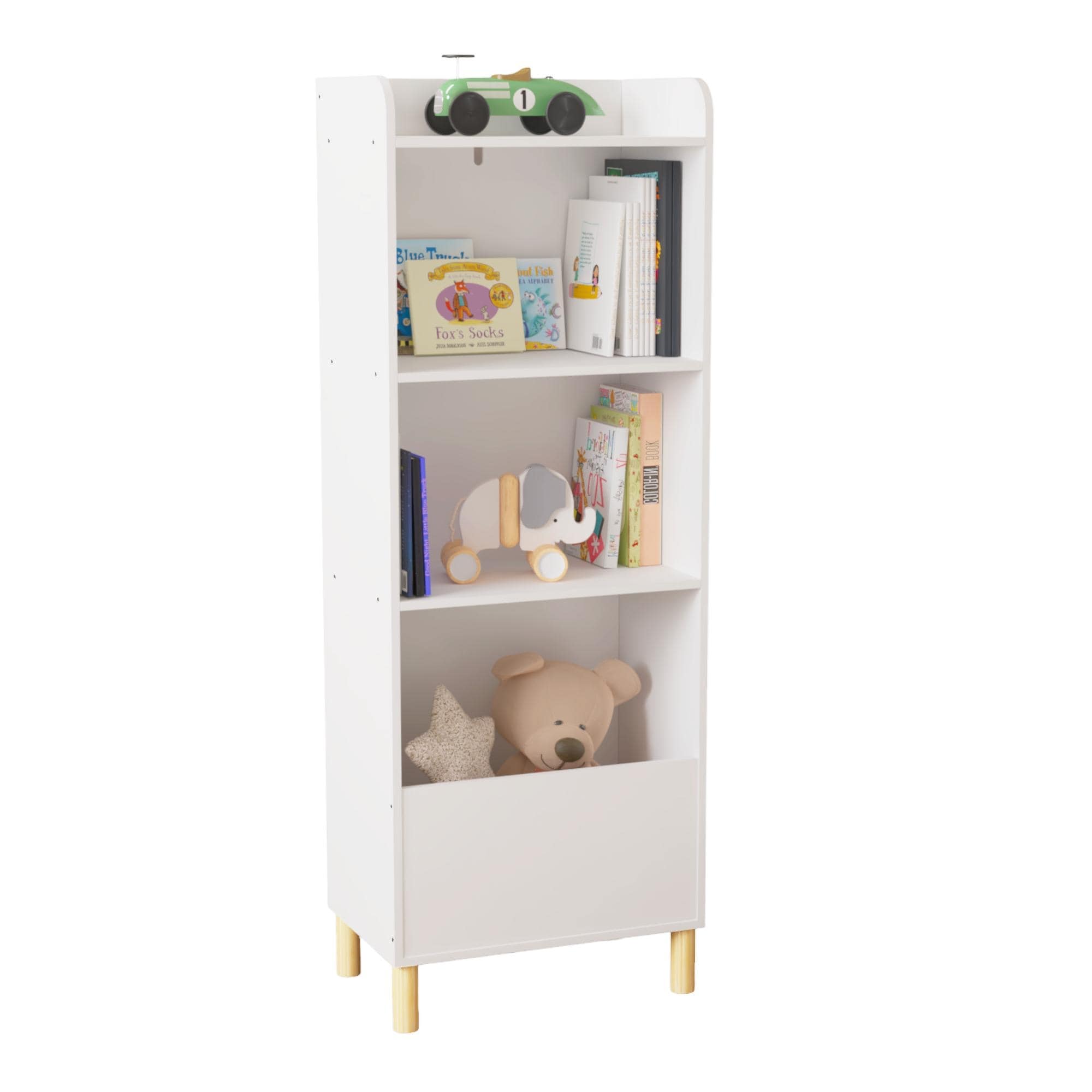 Kids 4 Tier Bookcase, Children Book Display, Bookshelf Toy Storage Cabinet  Organizer for Childrens Room, Playroom, Nursery - On Sale - Bed Bath &  Beyond - 38950611