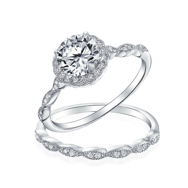 Shop 2ct Solitaire Marquise Aaa Cz Engagement Ring Set Sterling Silver On Sale Overstock 27403592