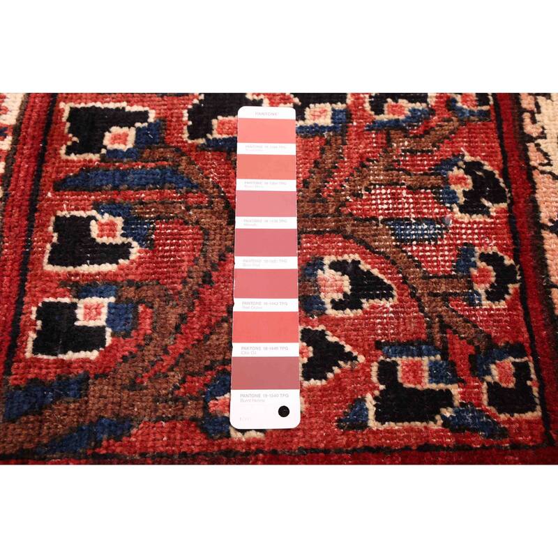 ECARPETGALLERY Hand-knotted Kayseri Vintage Red Wool Rug - 6'11 x 10'0