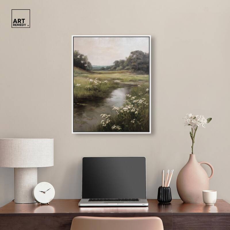 Quiet Waters Canvas by Art Remedy