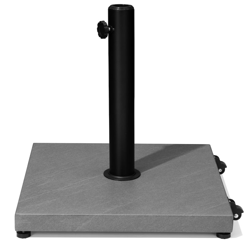 Patio Outdoor Market Umbrella Holder Base 40/55 Pound Square Stand for Pole Umbrella
