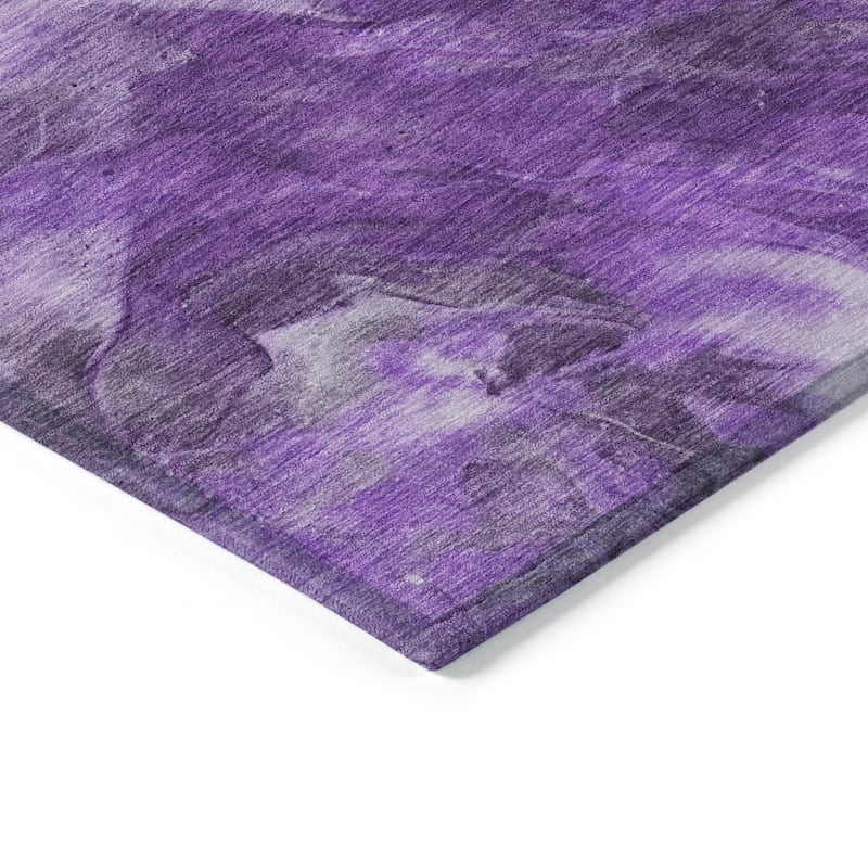 HomeRoots Abstract Transitional Rectangle Outdoor Rug