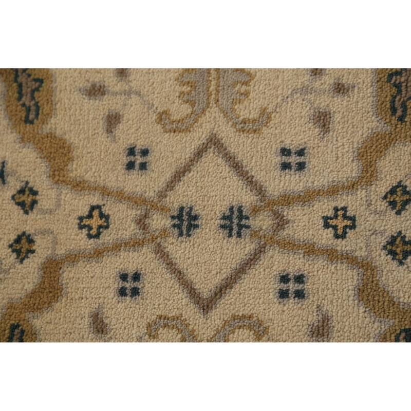 Oushak Style Runner Rug Hand-Knotted Wool Carpet - 2'7"x 7'10"
