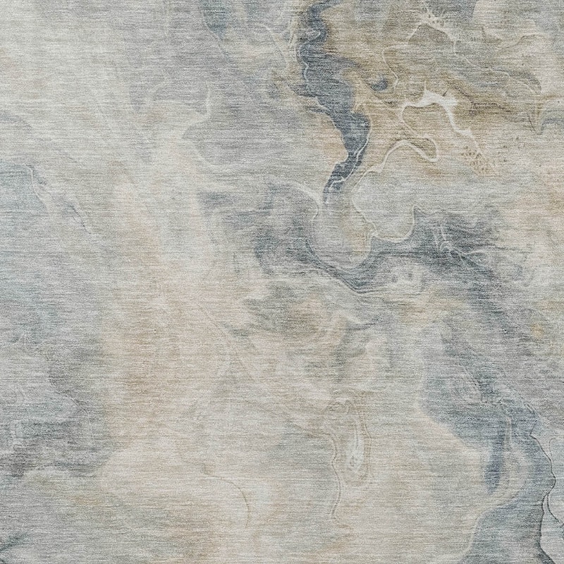 HomeRoots Abstract Modern Rectangle Outdoor Rug