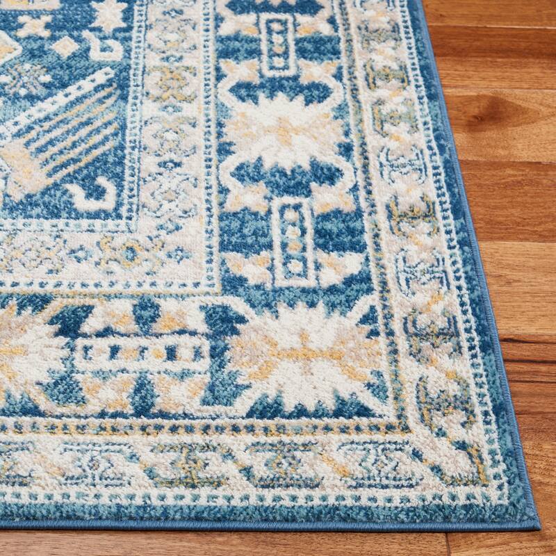 SAFAVIEH Skyler Deschka Boho Distressed Rug - Beige/Navy - 5' 5" x 7' 7"