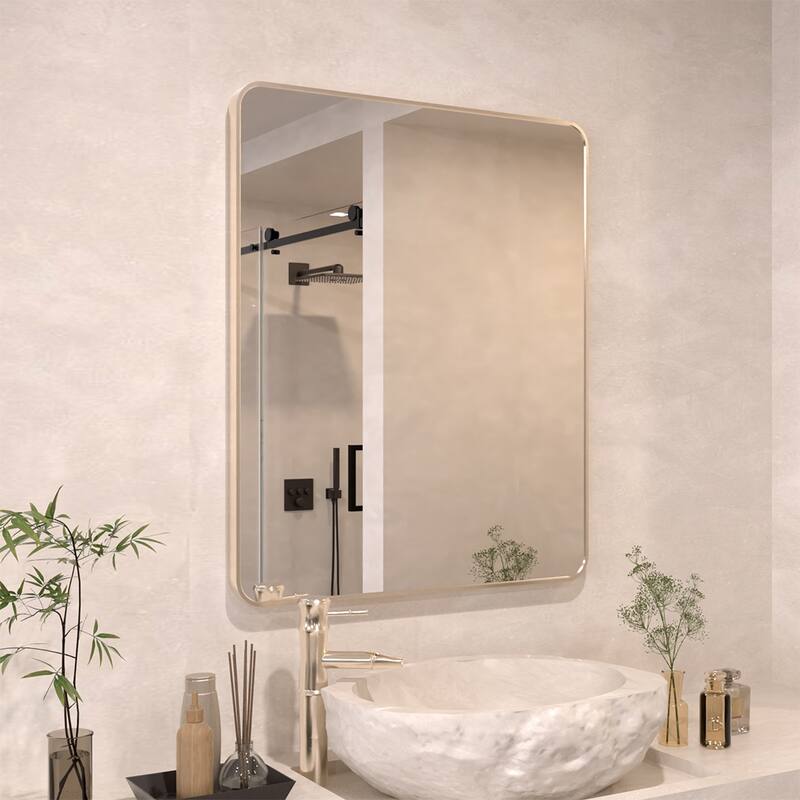 24/30/42/48/60 inch Rectangle Frameless Wall Mounted Bathroom Vanity Mirror